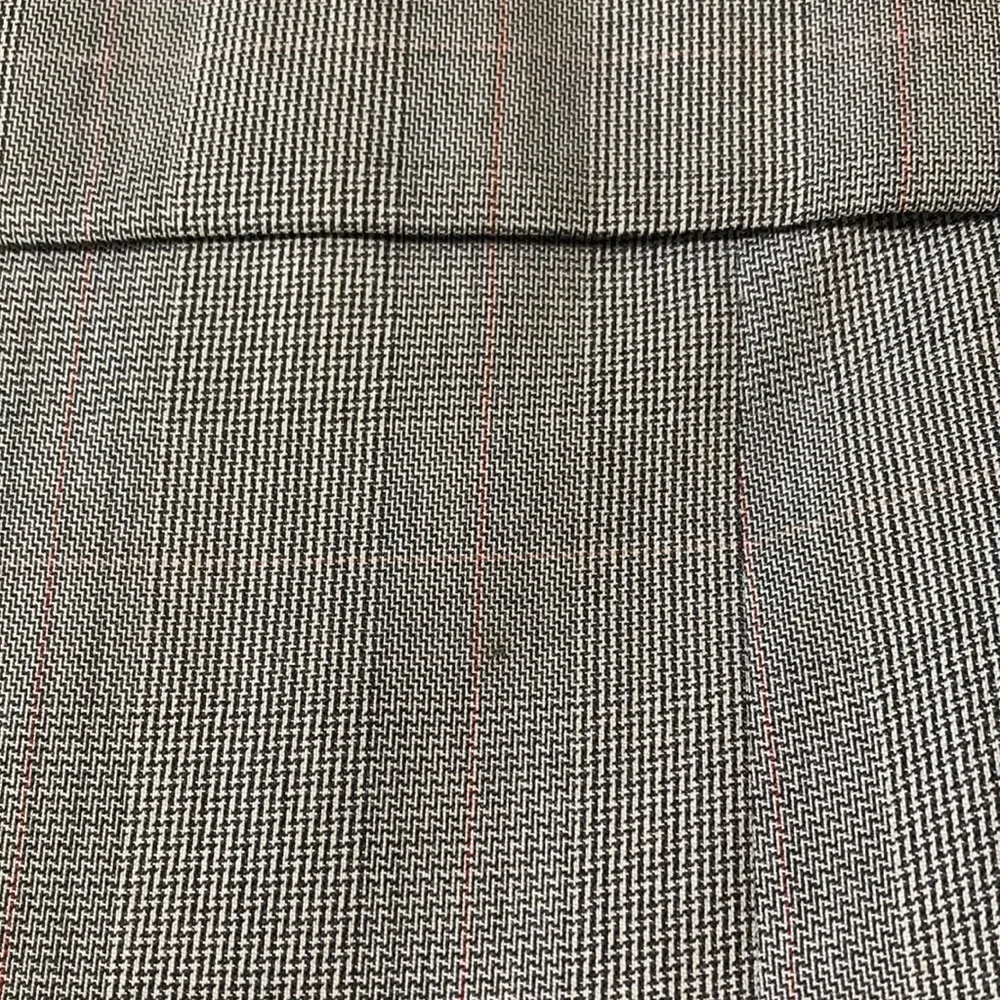 STAFFORD—VTG—Men’s Black/Cream/Red Houndstooth Plaid Blazer Sports Jkt—46L W41